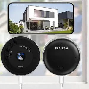Window Camera 2-Pack for Home Security, 2K 3MP Indoor Security Camera with WiFi 6 Dual Band 2.4/5.8GHz, UltraColor Night Vision, AI Human Detection, 24/7 Recording, Glass Mount No Drill Window Camera 2-Pack for Home Security, 2K 3MP Indoor Security Camera with WiFi 6 Dual Band 2.4/5.8GHz, UltraColor Night Vision, AI Human Detection, 24/7 Recording, Glass Mount No Drill