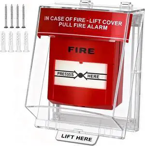 Manual Pull Switch Protector For Fire Alarm, Clear Call Point Guard, Waterproof Dustproof Switch Case For Office, School, Mall Manual Pull Switch Protector For Fire Alarm, Clear Call Point Guard, Waterproof Dustproof Switch Case For Office, School, Mall