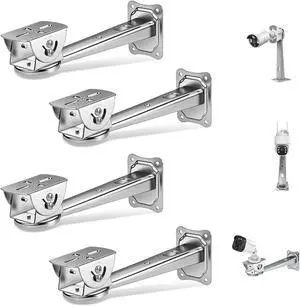 Security Camera Bracket, Heavy Duty Wall Mount Holder for Bullet Cameras Security Camera Bracket, Heavy Duty Wall Mount Holder for Bullet Cameras