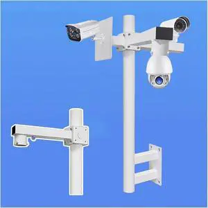 6-6.6ft Heavy-Duty Security Camera Pole, Extra-Long Surveillance Stand & Mounting Bracket for Warehouse, Street & Yard - Durable Galvanized Steel Pipe (C, 1m/39.4 in) 6-6.6ft Heavy-Duty Security Camera Pole, Extra-Long Surveillance Stand & Mounting Bracket for Warehouse, Street & Yard - Durable Galvanized Steel Pipe (C, 1m/39.4 in)