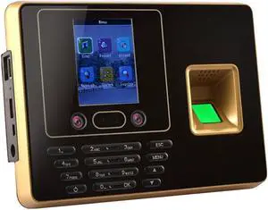 Time Clock, Battery Face Recognition Time Attendance Management System Fingerprint Card Empolyee Electronic Attendance Machine for Small Business and Office Time Clock, Battery Face Recognition Time Attendance Management System Fingerprint Card Empolyee Electronic Attendance Machine for Small Business and Office