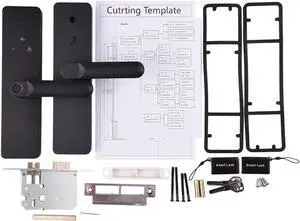 Omabeta Keyless Entry Smart Lock for Front Door Home Office with Fingerprint Password Card Unlocking Methods, Enabled Door Lock for 35-60mm Thickness Omabeta Keyless Entry Smart Lock for Front Door Home Office with Fingerprint Password Card Unlocking Methods, Enabled Door Lock for 35-60mm Thickness