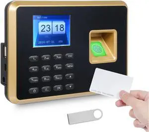 Biometric for Small Businesses Attendance Machine for Employees 1000pcs Fingerprint/1000pcs Password/1000pcs ID Card for Small Businesses,Black,Type 1 Biometric for Small Businesses Attendance Machine for Employees 1000pcs Fingerprint/1000pcs Password/1000pcs ID Card for Small Businesses,Black,Type 1