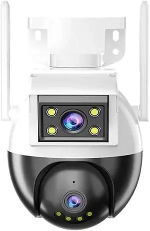 2K 4MP 8X Digital Zoom HD WiFi Surveillance Camera PTZ IP Camera ONVIF Dual Lens AI Human Detect Outdoor Security Two-Way Voice 2K 4MP 8X Digital Zoom HD WiFi Surveillance Camera PTZ IP Camera ONVIF Dual Lens AI Human Detect Outdoor Security Two-Way Voice
