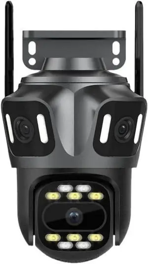 Icsee3-Eye Three-Screen 8MP Wireless WiFi HD Network Camera Outdoor Full Color Mobile Phone Remote 360 Panoramic View Icsee3-Eye Three-Screen 8MP Wireless WiFi HD Network Camera Outdoor Full Color Mobile Phone Remote 360 Panoramic View