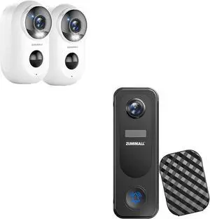 ZUMIMALL Security Cameras Wireless Outdoor, Doorbell Camera Wireless ZUMIMALL Security Cameras Wireless Outdoor, Doorbell Camera Wireless