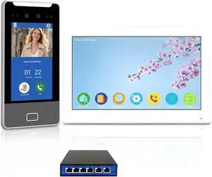 Video Intercom Smart Doorbell,AI Face Recognition,Apartment Video Intercom System Doorphone Kit,1080P Door Camera,Keypad/RFID Entry for Home Villa (1 Bell +1 Monitor) Video Intercom Smart Doorbell,AI Face Recognition,Apartment Video Intercom System Doorphone Kit,1080P Door Camera,Keypad/RFID Entry for Home Villa (1 Bell +1 Monitor)