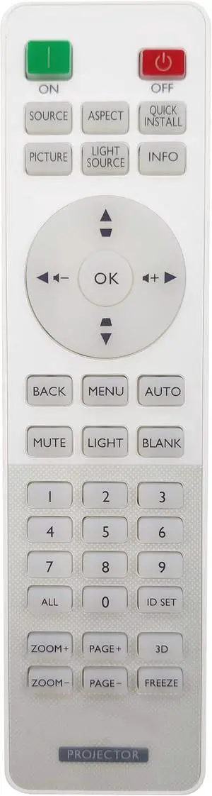 RCA011 Projector Remote Control for BenQ DW921, DX920, L6000, LK952, LK953ST, LK990, LU950, LU951, LU951ST, SU922+, SW921+, SX920+ RCA011 Projector Remote Control for BenQ DW921, DX920, L6000, LK952, LK953ST, LK990, LU950, LU951, LU951ST, SU922+, SW921+, SX920+