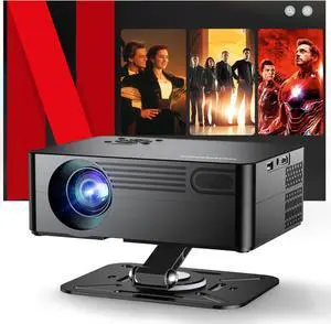 Outdoor Projector with WiFi and Bluetooth,3000 Brightness,Portable Smart projector with Official Licensed Apps and AI Auto Focus,4K movie projectors Compatible with Netflix/YouTube/PrimeVideo (Black) Outdoor Projector with WiFi and Bluetooth,3000 Brightness,Portable Smart projector with Official Licensed Apps and AI Auto Focus,4K movie projectors Compatible with Netflix/YouTube/PrimeVideo (Black)