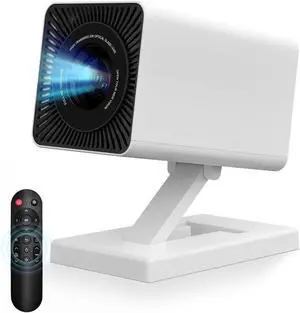 FEARWIKY Mini Projector with 4k 1080P, Portable Projector with Wifi6 and Bluetooth5.4, 360°Rotation, Automatic Keystone Correction, Smart Movie Proyector for Home Outdoor(White) FEARWIKY Mini Projector with 4k 1080P, Portable Projector with Wifi6 and Bluetooth5.4, 360°Rotation, Automatic Keystone Correction, Smart Movie Proyector for Home Outdoor(White)