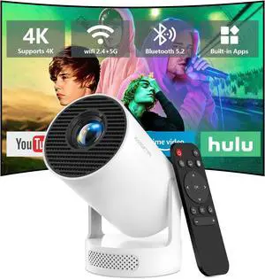 HY300 PRO Projector with Android 11, 4K Support 1080P Full HD, 160 ANSI Smart Projector, WiFi 6 & Bluetooth 5.4, 210° Rotation, Auto Keystone & Motorized Focus, Portable Projector for Outdoor/Home HY300 PRO Projector with Android 11, 4K Support 1080P Full HD, 160 ANSI Smart Projector, WiFi 6 & Bluetooth 5.4, 210° Rotation, Auto Keystone & Motorized Focus, Portable Projector for Outdoor/Home