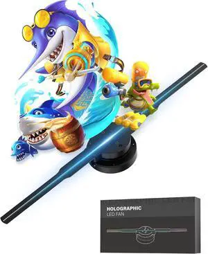 3D Hologram Fan, 16.5" 3D Hologram Projector with Remote/APP/WIFI,Holographic Fan with HD LED 1024*800PX Resolution Picture Spinner Small for Business,Shop,Christmas (42CM) 3D Hologram Fan, 16.5" 3D Hologram Projector with Remote/APP/WIFI,Holographic Fan with HD LED 1024*800PX Resolution Picture Spinner Small for Business,Shop,Christmas (42CM)