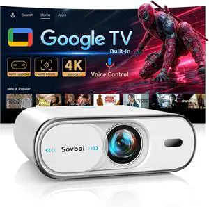 Outdoor-Projector Built-in Google TV, Sovboi Auto Lens Cap Smart Proyector Outdoor-Projector Built-in Google TV, Sovboi Auto Lens Cap Smart Proyector