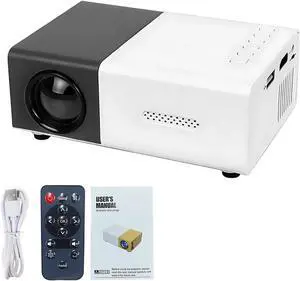 Mini Projector, Portable Movie Projector with Remote, Supports 1080P Playback, USB Powered, 5 x 3.4 x 1.9 in / 12.6 x 8.58 x 4.77 cm, 30000 Hrs Lamp Life, Compact Design Mini Projector, Portable Movie Projector with Remote, Supports 1080P Playback, USB Powered, 5 x 3.4 x 1.9 in / 12.6 x 8.58 x 4.77 cm, 30000 Hrs Lamp Life, Compact Design