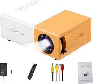 Mini Projector, YG300, 4K and 1080P Supported, 4.9 x 3.3 in / 12.5 x 8.5 cm, Portable Projector with Wired Screen Mirroring, Built in Speaker, Remote Control, for Bedroom and Young Audience Use Mini Projector, YG300, 4K and 1080P Supported, 4.9 x 3.3 in / 12.5 x 8.5 cm, Portable Projector with Wired Screen Mirroring, Built in Speaker, Remote Control, for Bedroom and Young Audience Use