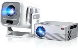 Mini Projector with WiFi 6 and Bluetooth 5.2, Native 1080P Full HD 4K Supported, Auto Keystone & 180° Rotatable, Android 14 Smart Projector for Home/Outdoor Movies Mini Projector with WiFi 6 and Bluetooth 5.2, Native 1080P Full HD 4K Supported, Auto Keystone & 180° Rotatable, Android 14 Smart Projector for Home/Outdoor Movies