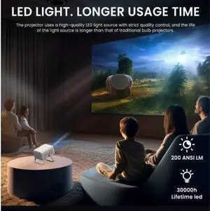 High Definition Intelligent Projector for Living Room Wall Projection Portable High Definition Intelligent Projector for Living Room Wall Projection Portable