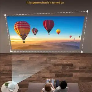 High Definition Intelligent Projector with 360° Rotation for Home Office Wireless Screen Projection High Definition Intelligent Projector with 360° Rotation for Home Office Wireless Screen Projection