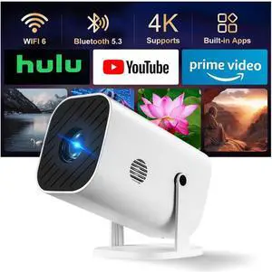 Built-in apps and wifiprojector with wifi and bluetooth,projector for bedroom,Support 4K,portable projector,Auto Keystone with HDMI/TV Stick/Memory Stick/Laptop Built-in apps and wifiprojector with wifi and bluetooth,projector for bedroom,Support 4K,portable projector,Auto Keystone with HDMI/TV Stick/Memory Stick/Laptop