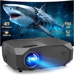 YOWHICK 4K Projector with WiFi and Bluetooth, 20000L Native 720P Outdoor Portable Movie Projector, Smart Video Projector, gray 720p YOWHICK 4K Projector with WiFi and Bluetooth, 20000L Native 720P Outdoor Portable Movie Projector, Smart Video Projector, gray 720p