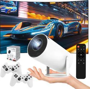 M300pro Mini Projector 36000+ Games,Compatible with 14 Emulators,Android 11,Game Projector with Controller,2.4/5G WiFi+BT,H713 Chip,Supports HD-IN,Portable Projectors for Home/Outdoor (White Box) M300pro Mini Projector 36000+ Games,Compatible with 14 Emulators,Android 11,Game Projector with Controller,2.4/5G WiFi+BT,H713 Chip,Supports HD-IN,Portable Projectors for Home/Outdoor (White Box)