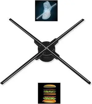 LIAMOS 65 Cm 3D Holographic Fan Light Vedio Hologram Fans Display for Advertising 32GB 3D Holograph Holo Fan Projector 65x,High-Resolution 3D Hologram LIAMOS 65 Cm 3D Holographic Fan Light Vedio Hologram Fans Display for Advertising 32GB 3D Holograph Holo Fan Projector 65x,High-Resolution 3D Hologram