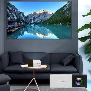Mini Projector, 2024 New Portable Projector, Portable Automatic HD Projector, LED Outdoor/Indoor Movie Projector with 180-Degree Rotating Stand for Home Bedroom #3 Mini Projector, 2024 New Portable Projector, Portable Automatic HD Projector, LED Outdoor/Indoor Movie Projector with 180-Degree Rotating Stand for Home Bedroom #3