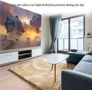 Video Projectors, Projectors Movie Projector HD 4K Home Small Portable, 1080P 3D Cast Home Theater Office Projector,30000 Hours Light Source,8000 Lumens,256G Large Storage Video Projectors, Projectors Movie Projector HD 4K Home Small Portable, 1080P 3D Cast Home Theater Office Projector,30000 Hours Light Source,8000 Lumens,256G Large Storage