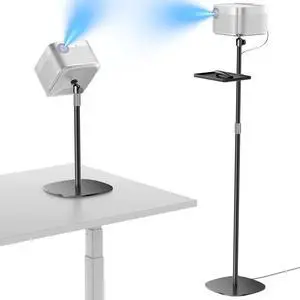 Projector Stand with Hidden Cable Management, Height Adjustable Floor Mount with 360° Rotation & 1/4" Screw, Compatible with Projector, Camera, Webcam for Home, Office & Outdoor Use (Black) Projector Stand with Hidden Cable Management, Height Adjustable Floor Mount with 360° Rotation & 1/4" Screw, Compatible with Projector, Camera, Webcam for Home, Office & Outdoor Use (Black)
