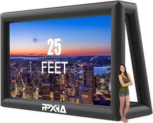 Inflatable Movie Screen Outdoor Projector Screen for Outside 25ft, Large Blow Up Screens Front and Rear Projection with Air Blower, Best for Movie Nights Backyard Home Theater Inflatable Movie Screen Outdoor Projector Screen for Outside 25ft, Large Blow Up Screens Front and Rear Projection with Air Blower, Best for Movie Nights Backyard Home Theater