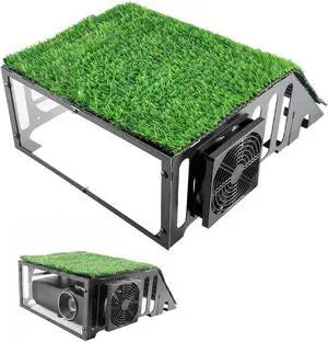 Golf Simulator Projector Cover, Steel Enclosure with Cooling Fan Turf Golf Simulator Projector Cover, Steel Enclosure with Cooling Fan Turf