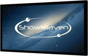 ShowMaven 100in Fixed Frame Projector Screen, Diagonal 16:9, Active 3D 4K Ultra HD Projector Screen for Home Theater or Office (16:9, 100") ShowMaven 100in Fixed Frame Projector Screen, Diagonal 16:9, Active 3D 4K Ultra HD Projector Screen for Home Theater or Office (16:9, 100")