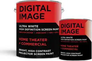 Projector Screen Paint - High Definition, 4K/8K, Ultra White - Quart Projector Screen Paint - High Definition, 4K/8K, Ultra White - Quart