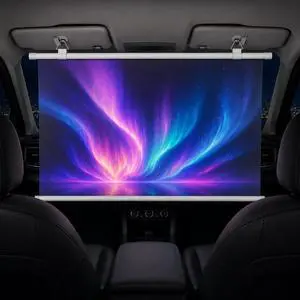 Car Projector Screen - 16:9 Portable Projector Screen Pull Down, 4K HD Manual Roll Up Projection Screen for Car, SUV, RV, Camping, Travel & Outdoor Movie Use Car Projector Screen - 16:9 Portable Projector Screen Pull Down, 4K HD Manual Roll Up Projection Screen for Car, SUV, RV, Camping, Travel & Outdoor Movie Use