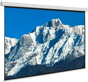 100" Manual Pull Down Projector Screen Lightweight 4:3 Auto-Locking Portable Movie Projection Screen for Home Theater Office Classroom Outdoor Patio, Ceiling or Wall Mount (Matte White) 100" Manual Pull Down Projector Screen Lightweight 4:3 Auto-Locking Portable Movie Projection Screen for Home Theater Office Classroom Outdoor Patio, Ceiling or Wall Mount (Matte White)
