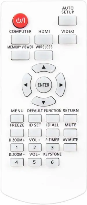 N2QAYA000142 Projector Remote Control for Panasonic Projector in Living Rooms or Rooms, No Programming or Pairing Needed, Replacement Remote Compatible Models PT-SW280A PT-SX300A PT-SX320A PTSW280A N2QAYA000142 Projector Remote Control for Panasonic Projector in Living Rooms or Rooms, No Programming or Pairing Needed, Replacement Remote Compatible Models PT-SW280A PT-SX300A PT-SX320A PTSW280A
