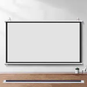 Movie Screen,White Pull Down Manual Projector Screen,Foldable Anti-Crease Portable,Perfect for Home Office Theater TV(60in(16:9)) Movie Screen,White Pull Down Manual Projector Screen,Foldable Anti-Crease Portable,Perfect for Home Office Theater TV(60in(16:9))