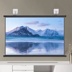 Pull Down Projector Screen White, 30" , 40" , 50" , 60" , 72" Wall Mounted Screen Projector Curtain Non Crease Projector Screen Perfect For Home School Cinema Theater Outdoor Indoor Public Display(4:3 Pull Down Projector Screen White, 30" , 40" , 50" , 60" , 72" Wall Mounted Screen Projector Curtain Non Crease Projector Screen Perfect For Home School Cinema Theater Outdoor Indoor Public Display(4:3