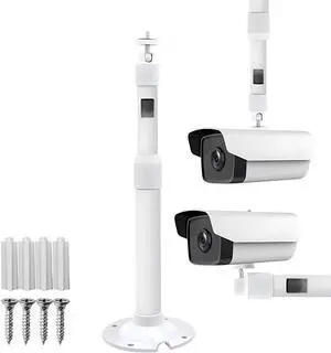 Aluminum Alloy Telescope Poles for Security Camera, Outdoor Extension Rod, Ceiling/Wall Mounted Telescopic Bracket for Projector (24in-47in (60-120cm), White Colored) Aluminum Alloy Telescope Poles for Security Camera, Outdoor Extension Rod, Ceiling/Wall Mounted Telescopic Bracket for Projector (24in-47in (60-120cm), White Colored)