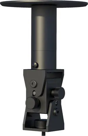 Single Hole Projector Ceiling Mount, 5 or 8in Height, Black,S1320 Single Hole Projector Ceiling Mount, 5 or 8in Height, Black,S1320
