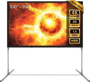 NothingProjector Outdoor Projector Screen with Stand, 100 Portable, 1.3 Gain, 4K UHD 16:9, Foldable 3-Min Setup, Alloy Frame, Easy Snap On for Camping, Backyard Movie Night, Home Theater NothPJ NothingProjector Outdoor Projector Screen with Stand, 100 Portable, 1.3 Gain, 4K UHD 16:9, Foldable 3-Min Setup, Alloy Frame, Easy Snap On for Camping, Backyard Movie Night, Home Theater NothPJ