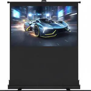 YODOLLA 72 Projector Screen Manual Floor Rising 16:9 Retractable Screen YODOLLA 72 Projector Screen Manual Floor Rising 16:9 Retractable Screen