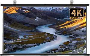 60/72 Inch Projector Screen, Pull Down 16:9 HD 2.5 Gain Portable Projection Screen for Home Theater, Office, Gaming(60inch) 60/72 Inch Projector Screen, Pull Down 16:9 HD 2.5 Gain Portable Projection Screen for Home Theater, Office, Gaming(60inch)