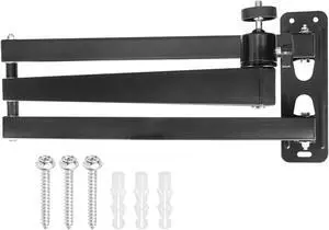 MECCANIXITY Foldable Projector Wall Mount, Adjustable Three-Arm Dual-Axis Stand Holder with 360° Rotating Gimbal 40+40cm for 1/4" Screw for Indoor Home Office Projector Installation, Black MECCANIXITY Foldable Projector Wall Mount, Adjustable Three-Arm Dual-Axis Stand Holder with 360° Rotating Gimbal 40+40cm for 1/4" Screw for Indoor Home Office Projector Installation, Black