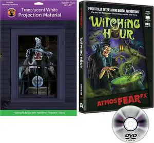 AtmosFearFx Halloween DVD with 48" x 72" White Reaper Brothers Rear Projection Screen (Witching Hour DVD) AtmosFearFx Halloween DVD with 48" x 72" White Reaper Brothers Rear Projection Screen (Witching Hour DVD)