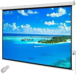 100 Inch Motorized Projector Screen with Remote Control, 4:3 Portable Projection Screens for Indoor Movie Home Theater Office, 80" x 60" Viewing Area, Wall & Ceiling Installation (Matte White) 100 Inch Motorized Projector Screen with Remote Control, 4:3 Portable Projection Screens for Indoor Movie Home Theater Office, 80" x 60" Viewing Area, Wall & Ceiling Installation (Matte White)
