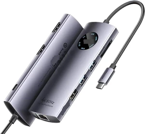10 in 1 USB HUB HDMI DP 4K@60Hz Adapter RJ45 Splitter Type C HUB 3.0 PD 100W Charger Docking Station for MacBook Laptop(9-in-1 2xHDMI) 10 in 1 USB HUB HDMI DP 4K@60Hz Adapter RJ45 Splitter Type C HUB 3.0 PD 100W Charger Docking Station for MacBook Laptop(9-in-1 2xHDMI)