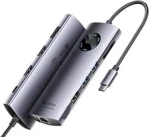 10 in 1 USB HUB HDMI DP 4K@60Hz Adapter RJ45 Splitter Type C HUB 3.0 PD 100W Charger Docking Station for MacBook Laptop(10-in-1 2xHDMI DP) 10 in 1 USB HUB HDMI DP 4K@60Hz Adapter RJ45 Splitter Type C HUB 3.0 PD 100W Charger Docking Station for MacBook Laptop(10-in-1 2xHDMI DP)
