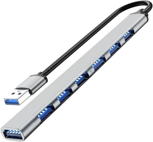 7 Ports USB 3 TY>pe C HUB Expander Splitter High Speed OTG Adapter Docking Station for PC Hard Drive Keyboard(7port USB Silver) 7 Ports USB 3 TY>pe C HUB Expander Splitter High Speed OTG Adapter Docking Station for PC Hard Drive Keyboard(7port USB Silver)