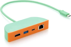 USB C Hub, 4-in-1 Multiport Adapter with 4K@60Hz HDMI, 10Gbps USB-C & USB-A, Gigabit Ethernet for Windows Laptop, macOS, Linux (0.3M) USB C Hub, 4-in-1 Multiport Adapter with 4K@60Hz HDMI, 10Gbps USB-C & USB-A, Gigabit Ethernet for Windows Laptop, macOS, Linux (0.3M)